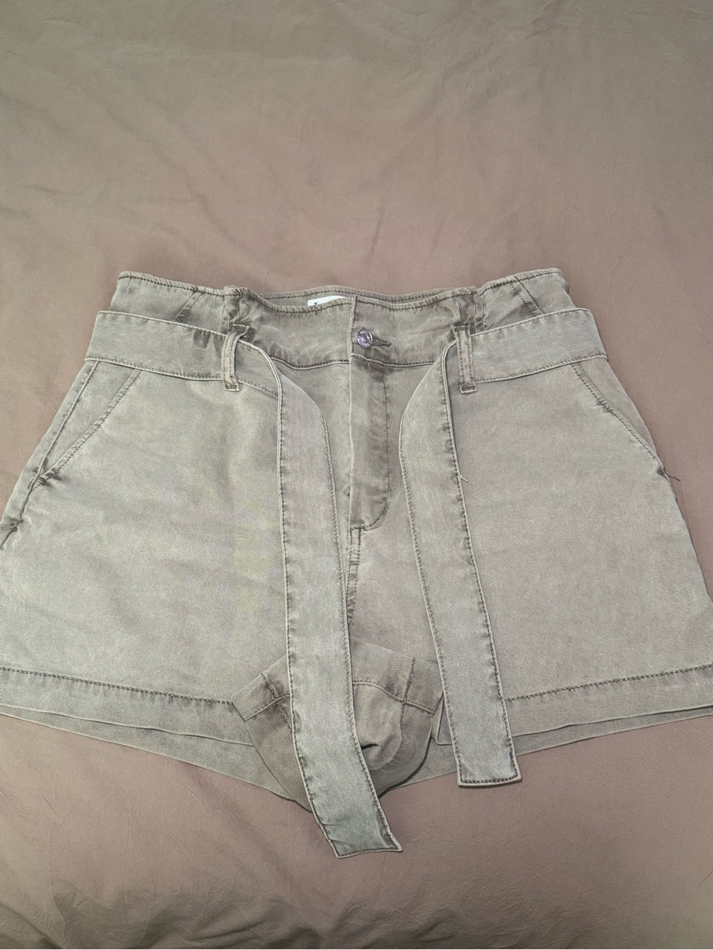 PAIGE High-Waist Pleated Anessa Shorts